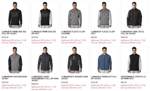 adidas GOLF 黑五促销周 全场服饰鞋包促销