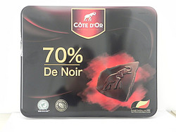 Cote D'or 克特多金象 比利时进口 真味70%特醇浓黑巧克力礼盒装 400g
