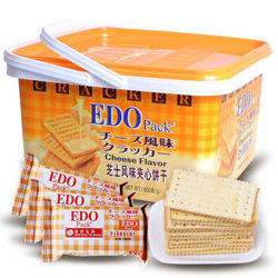 EDO pack 芝士风味夹心苏打饼干600g