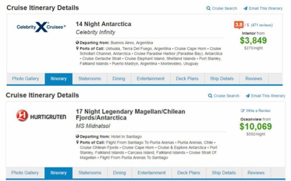 Expedia&Priceline 南美/南极邮轮游