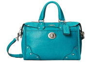 COACH 蔻驰 Crackle Leather Rhyder 24 Satchel 女士手提包