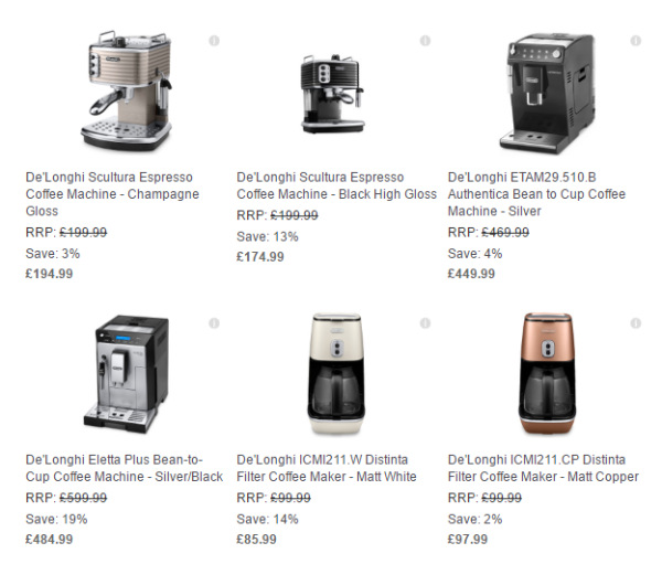 THE HUT 黑五促销 Delonghi 厨房电器专场
