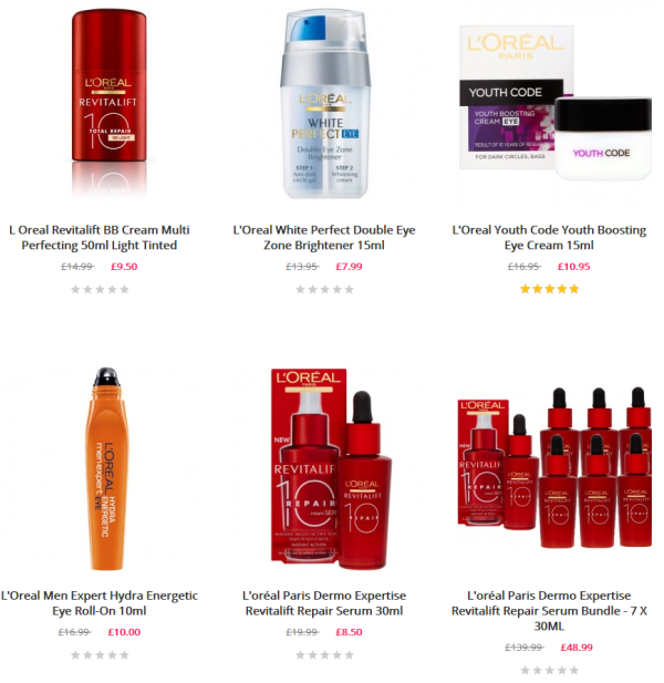 Unineed L'OREAL PARIS 巴黎欧莱雅 面部护肤 黑五促销活动