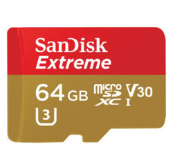 SanDisk 闪迪 Extreme 至尊极速 64GB TF存储卡+赠品