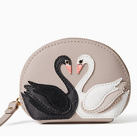 凑单品：kate spade NEW YORK on pointe swan coin purse 女士零钱包