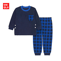 UNIQLO 优衣库 婴儿/幼儿 细摇粒绒起居套装(长袖) 173583