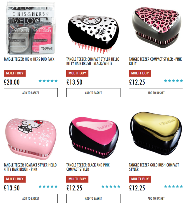 HQhair TANGLE TEEZER 美发梳 黑五促销活动 