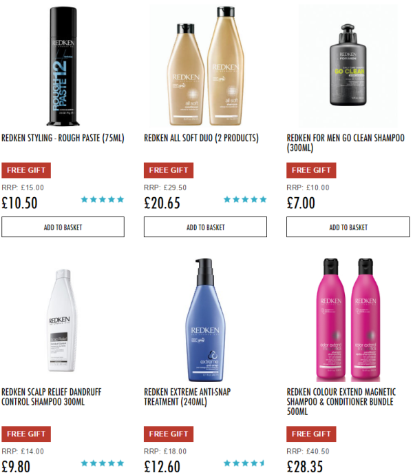 HQhair REDKEN 洗护护发产品 黑五促销活动    