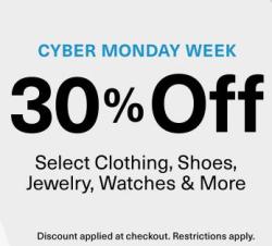 美国亚马逊 Cyber Monday 精选服饰鞋包/钟表首饰