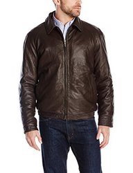 Nautica 诺帝卡 Lambskin Leather Bomber 男士皮衣