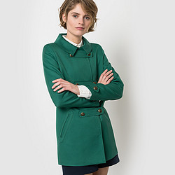 Mademoiselle R 双排扣 绿色大衣 