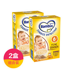 Bambix 原味多种谷物燕麦米粉 6个月 250g*2盒