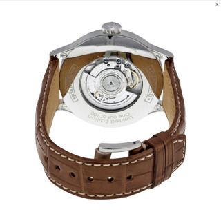 BAUME & MERCIER 名士 CAPELAND卡普蓝系列 MOA10134 男士机械手表 44mm 黑盘 棕色真皮带 圆形