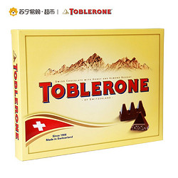 TOBLERONE瑞士三角 巧克力礼盒（牛奶巧克力含蜂蜜及巴旦木糖+黑巧克力含蜂蜜及巴旦木糖） 6*100g/盒