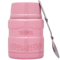 THERMOS 膳魔师 不锈钢保温罐焖烧罐 SK-3000MR(PCH) 浅粉色 470ml 配不锈钢汤匙