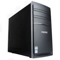 Hasee 神舟 新瑞K80-SL3 D1 台式电脑商用主机(I3-6100 8G 1T HDD GT730 2G显存)黑