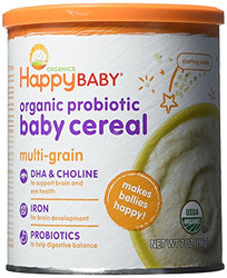 HAPPYBABY 禧贝  probiotics婴儿杂粮 含DHA & 胆碱 7 盎司罐（198.4克） （6 包）