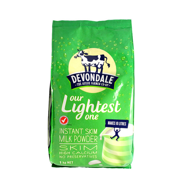 凑单品：Devondale 德运 高钙脱脂 成人奶粉 1kg