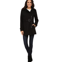 KENNETH COLE New York Asymmetrical 女士羊毛混纺大衣