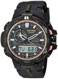 CASIO 卡西欧 Pro Trek系列 PRW-S6000Y-1CR 男款电波登山腕表