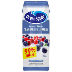 Ocean Spray 优鲜沛 果农精选 99% 蔓越莓蓝莓复合果汁 250ml