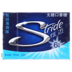 Stride 炫迈 无糖口香糖炫动薄荷味6片10.8g