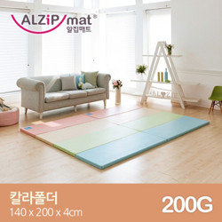 Alzipmat 4段折叠式 PU爬行垫 200G 200*140*4cm（8色可选）