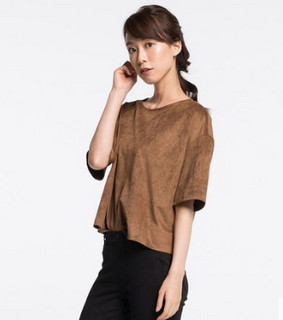 UNIQLO 优衣库 188855 女士仿皮短袖