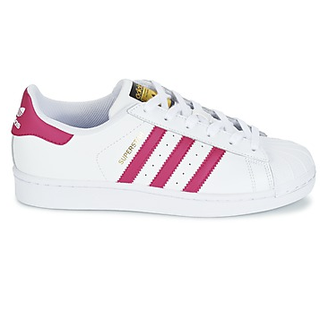 adidas 阿迪达斯 Originals superstar 大童款 贝壳头板鞋 粉白配色