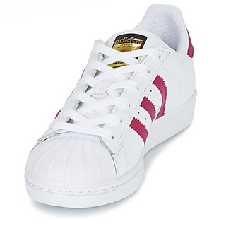 adidas 阿迪达斯 Originals superstar 大童款 贝壳头板鞋 粉白配色