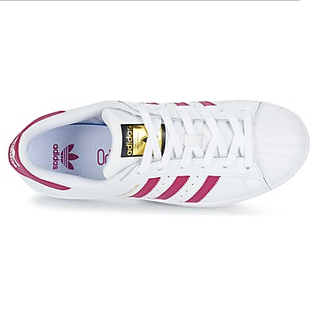 adidas 阿迪达斯 Originals superstar 大童款 贝壳头板鞋 粉白配色