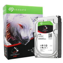 Seagate 希捷 Ironwolf 铁狼 6TB NAS HDD硬盘（ST6000VN0041，7200rpm，128MB缓存）