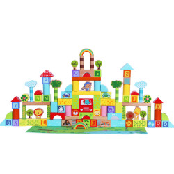Fisher-Price 费雪 大块森林动物乐园 100粒 FP6007T 
