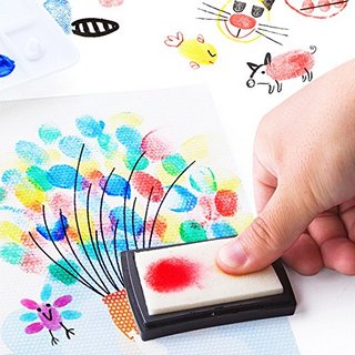 Joan Miro 美乐 JM01504 儿童6色手指画套装 粉色款