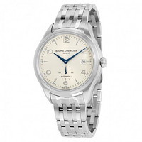 BAUME & MERCIER 名士 CLIFTON克里顿系列 MOA10099 男士机械手表 41mm 银盘 银色不锈钢带 圆形