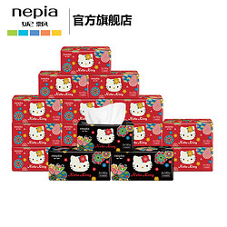 nepia 妮飘 HelloKitty 面巾纸 M码 3层*130抽*18包