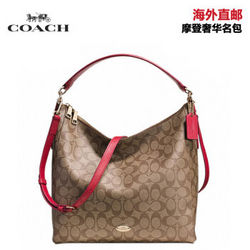 蔻驰COACH 单肩手提斜跨女包 34910 系列 玫红棕色