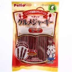 Petio 宠物食品 狗狗零食 美味牛肉条 200g