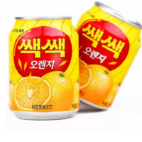 LOTTE 乐天 粒粒橙汁饮料 238ml*12罐＋ZEK 辣炒年糕条 85g