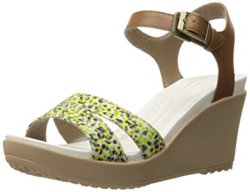 crocs 卡骆驰 Leigh II 女款坡跟鞋