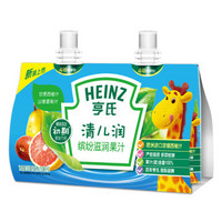 Heinz 亨氏 清儿润缤纷滋润果汁套装 甘蔗西柚+山楂香梨 150ml*2袋/套