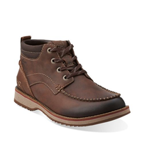 Clarks Mahale Mid Chukka 男款真皮踝靴