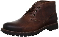 [亚马逊海外购]中亚Prime会员Clarks  Mens Casual Montacute Duke Leather Boots Lace-Ups Brown (Dark Tan Lea)