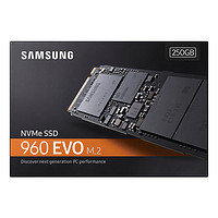 新品首发：SAMSUNG 三星 960 EVO M.2 固态硬盘 250GB（MZ-V6E250BW）