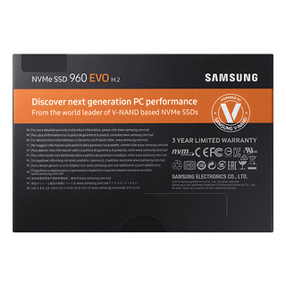 SAMSUNG 三星 960 PRO NVMe M.2 固态硬盘 250GB（PCI-E3.0）