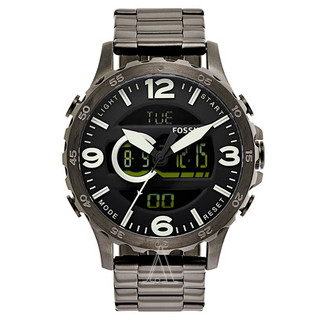FOSSIL 男士手表 (钢、黑色、圆形) JR1491