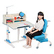 心家宜 M100 M207L 气压辅助手动升降儿童学习桌椅套装
