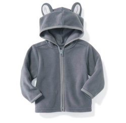 Old Navy 312159 Z 女婴儿 可爱狐狸柔软绒面 连帽卫衣 