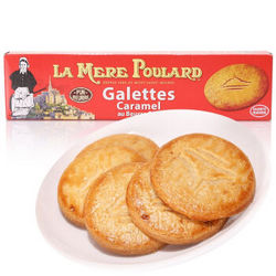 【京东超市】布拉尔妈妈（MERE POULARD）法国进口 休闲零食 焦糖饼干 曲奇 125g/盒