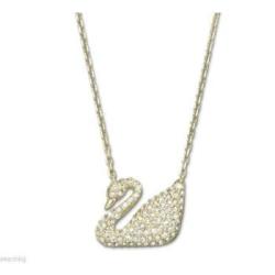 SWAROVSKI 施华洛世奇 5063921 水晶项链 金色天鹅